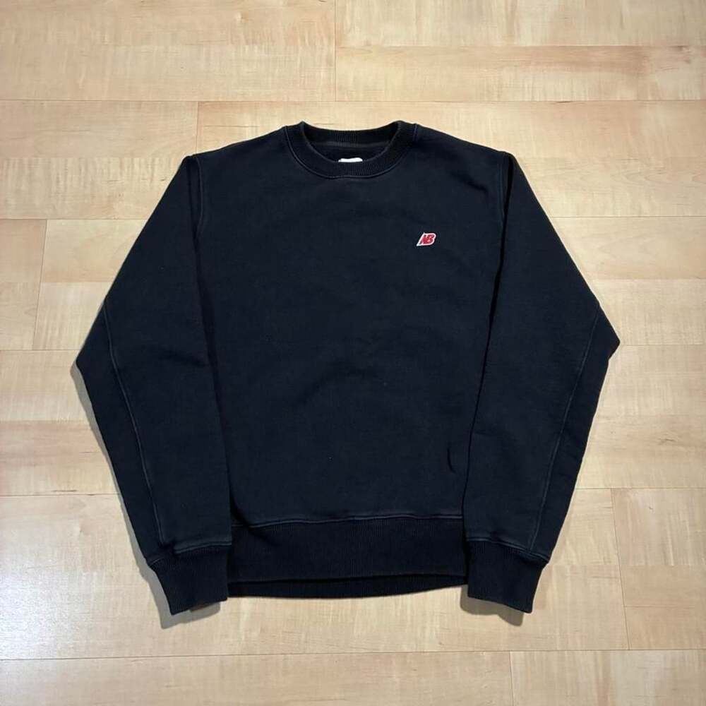 New Balance Crewneck Sweatshirt Size M Made in USA Vintage Black